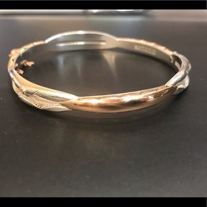 Tacori promise bracelet. 18k rose gold; 925 silver